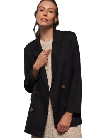 Oversize Linen Blazer