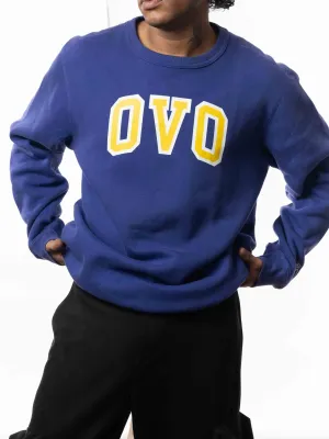 OVO Classic Arch Crewneck Spectrum Blue