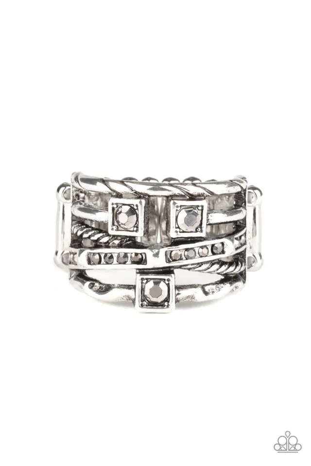 Paparazzi Ring ~ Couture Connoisseur - Silver