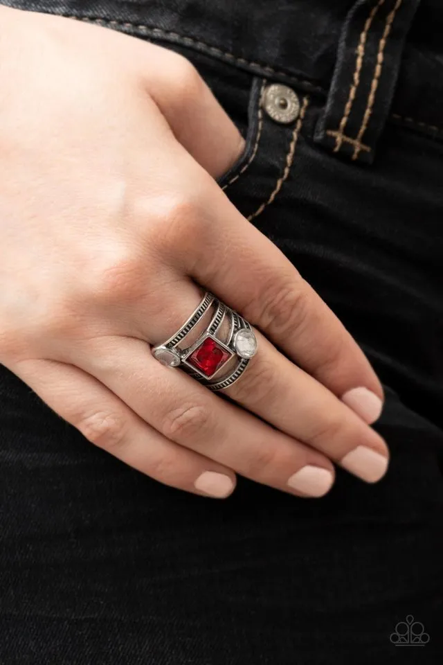 Paparazzi Ring ~ Galactic Governess - Red