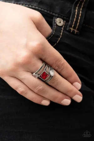 Paparazzi Ring ~ Galactic Governess - Red