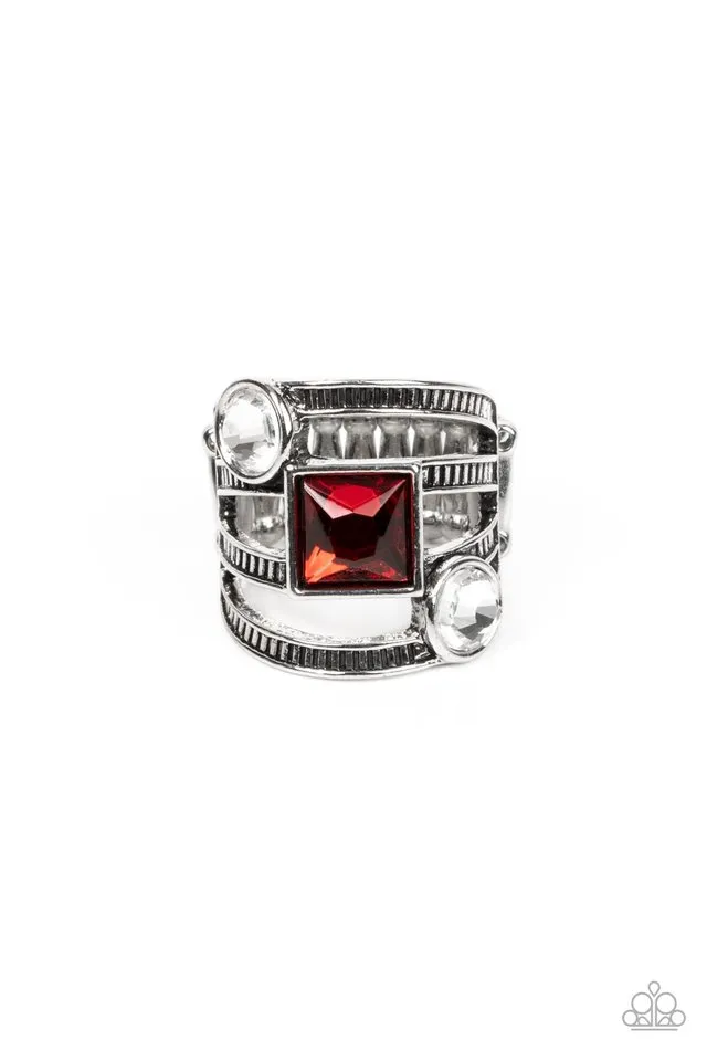 Paparazzi Ring ~ Galactic Governess - Red