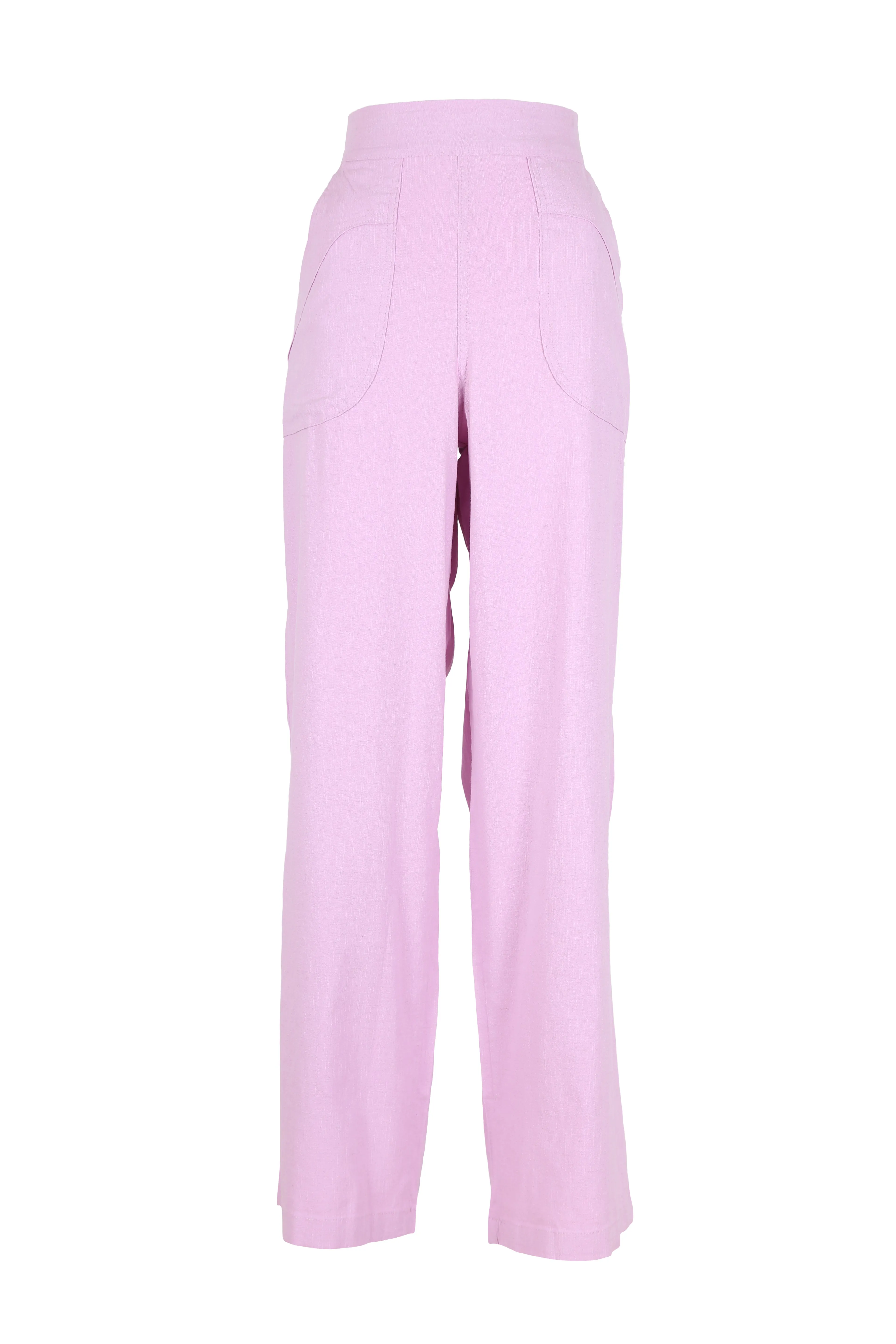 Peggy Isabella Long Pants Lilac in Linen