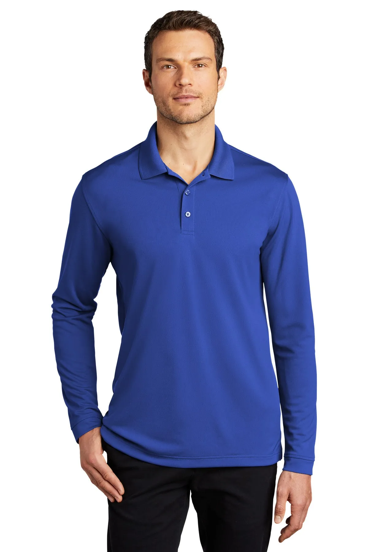 Port Authority Dry Zone UV Micro-Mesh Long Sleeve Polo K110LS