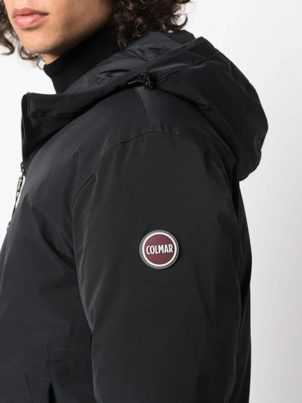 reversible hooded puffer jacket