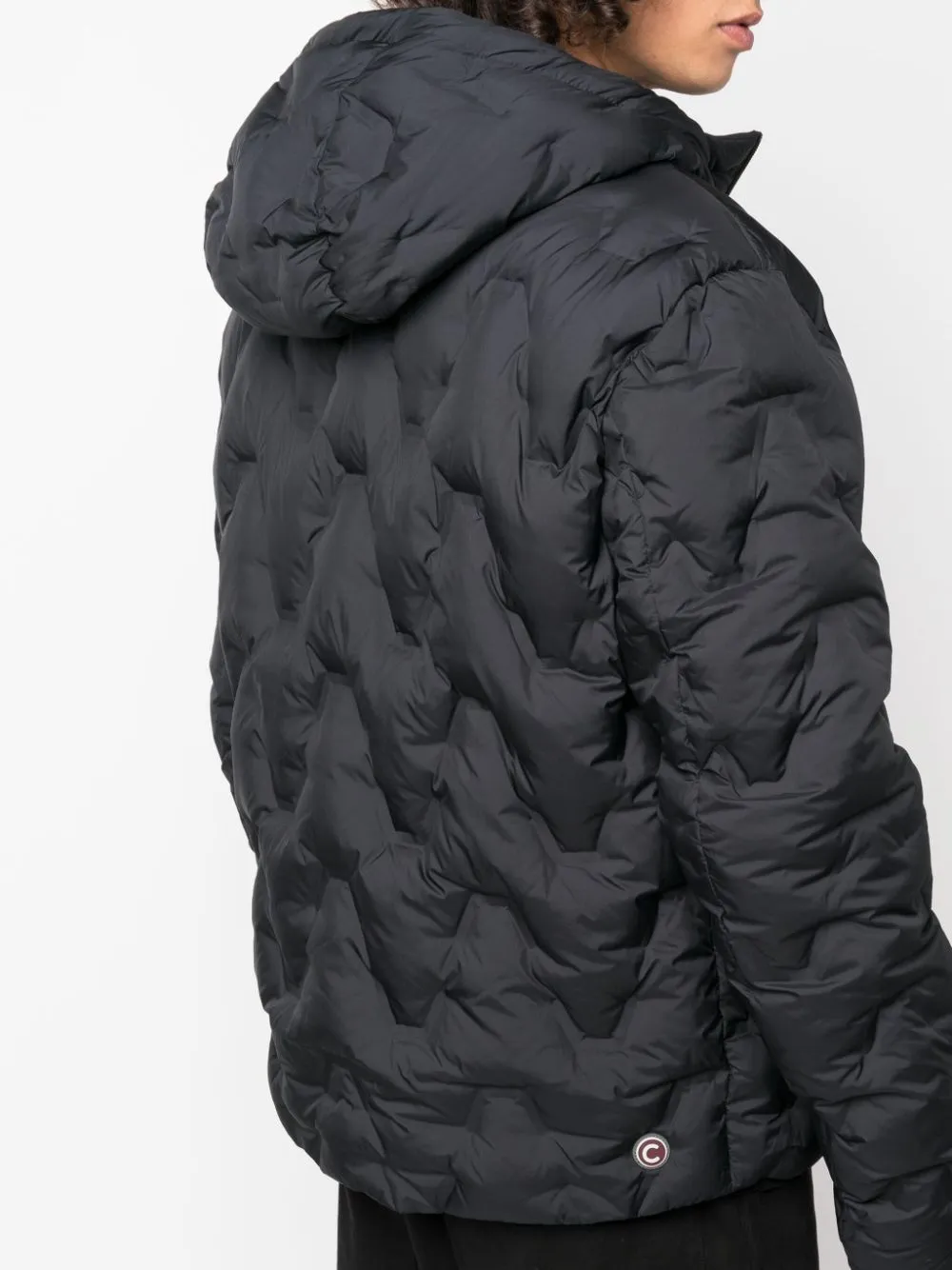 reversible hooded puffer jacket