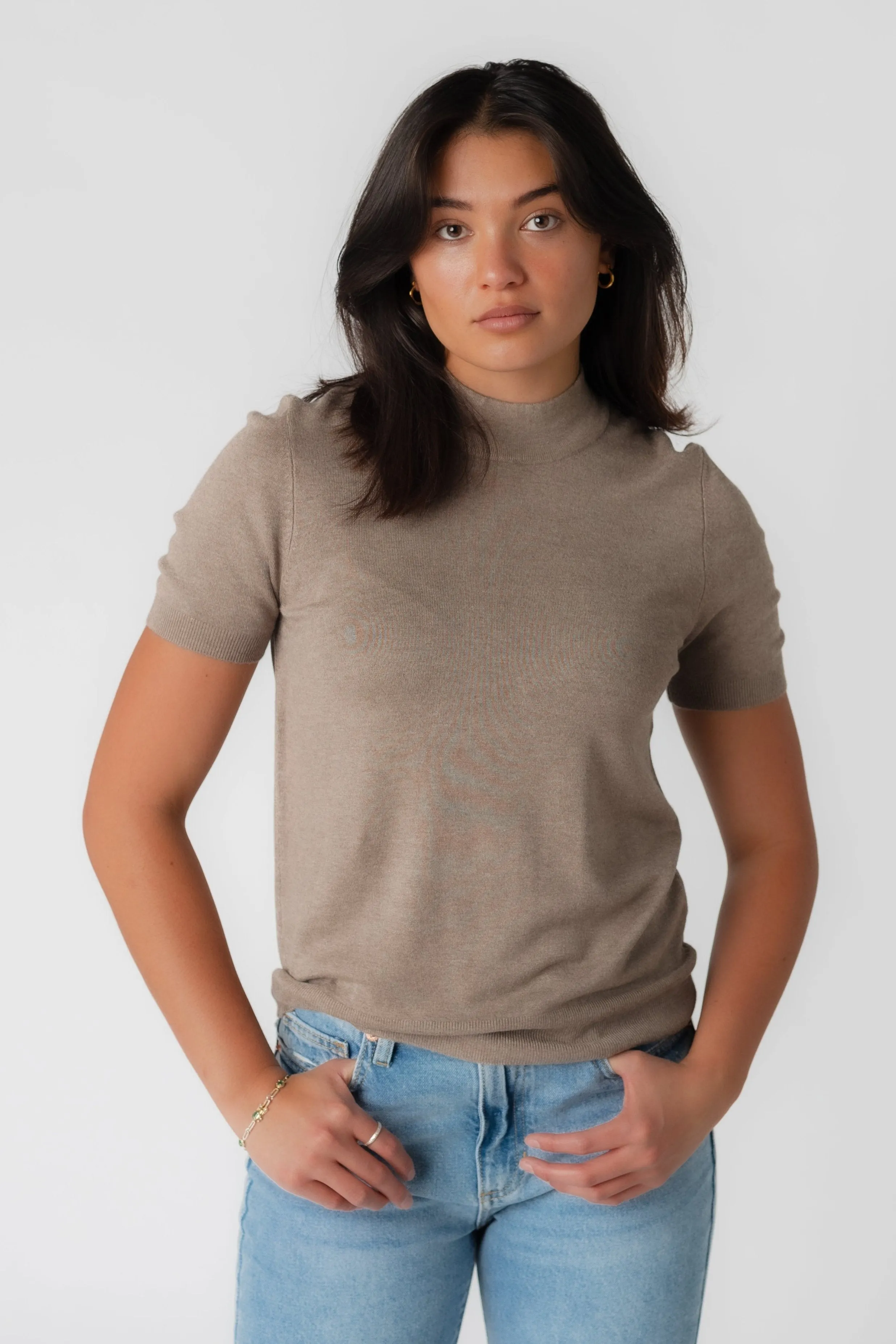 Stella Soft Mock Neck Sweater