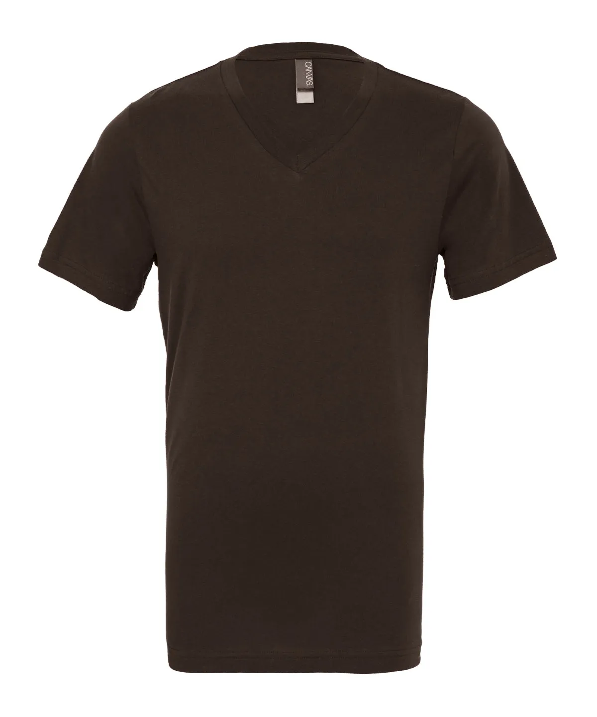 Unisex Jersey v-neck t-shirt | Brown