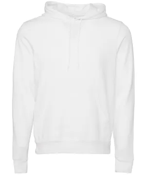 Unisex polycotton fleece pullover hoodie | DTG White