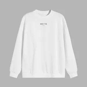 Whte Minimal Sweater