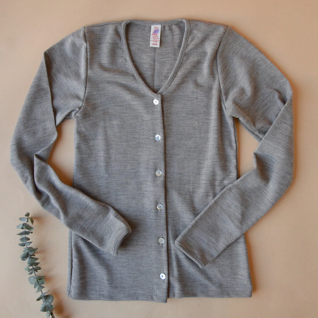 Women's Fine Rib Cardigan - 100% Organic Merino Wool (XS-L) *Limited Edition