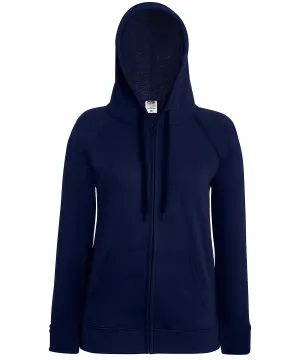 Womens lightweight hooded sweatshirt jacket | Deep Navy