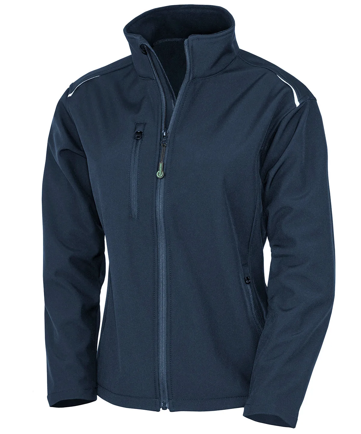 Womens recycled 3-layer printable softshell jacket | Navy